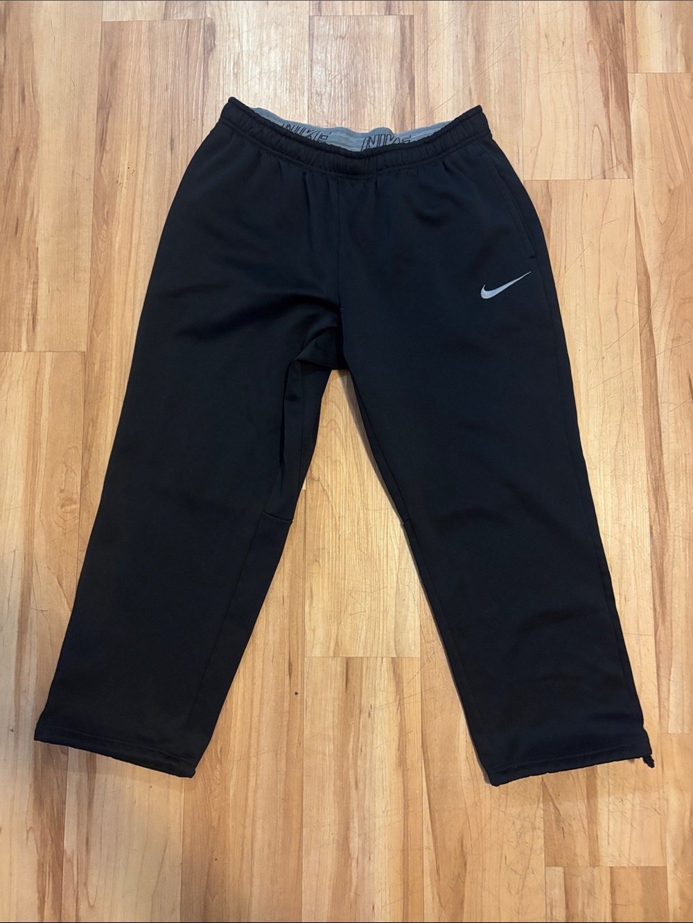 Nike Black Men's Jogger Sweatpants with Reflective Swoosh
